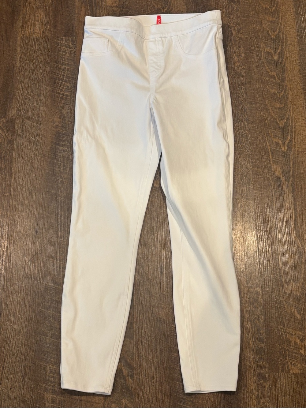 SPANX White Ponte Slim Pants Woman’s Size Medium